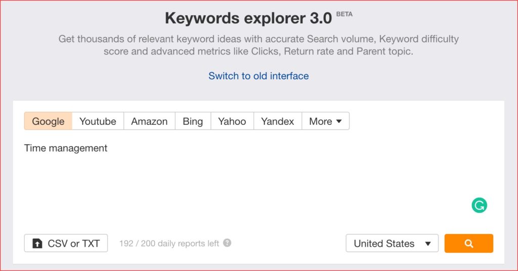 keyword explorer